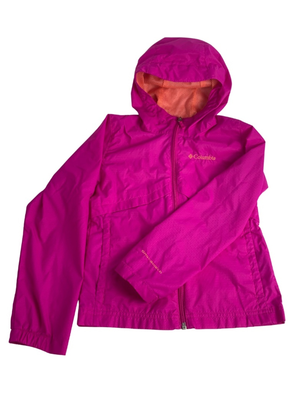 Columbia Girl's Windbreaker Jacket Full Zip Omni Shield Size XS 6/6X Outdoor
